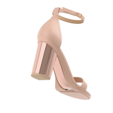Stelo - Rose Gold Metallic, alternate view. Pashion convertible heels go from heel to flat and are customizable with interchangeable heel kits.