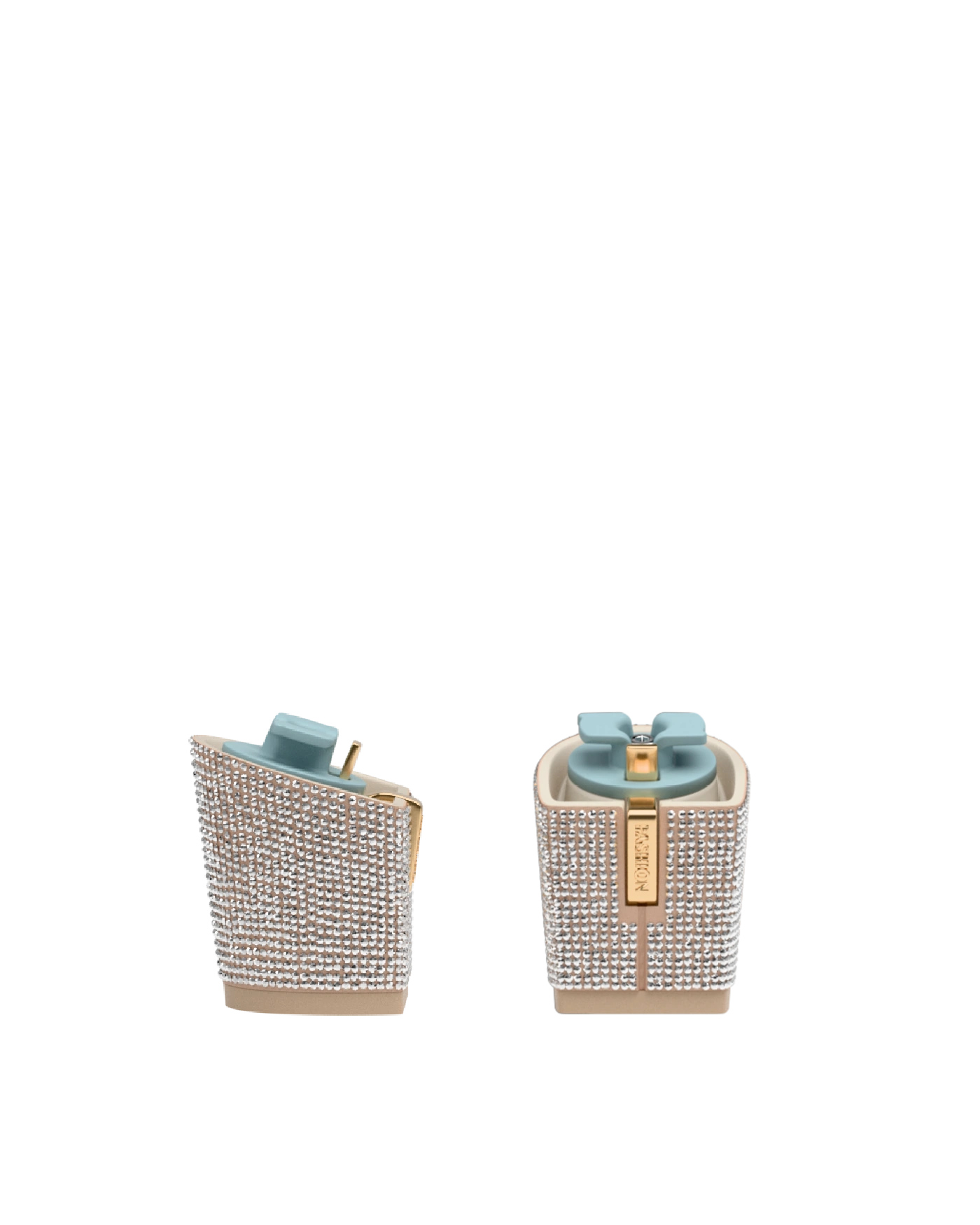 Block Heel Kit 3 Sand Rhinestone, 3-inch interchangeable block heel. Pashion convertible heels go from heel to flat and are customizable with interchangeable heel kits.