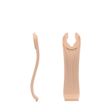Stelo - Sand, product view. Pashion convertible heels go from heel to flat and are customizable with interchangeable heel kits.