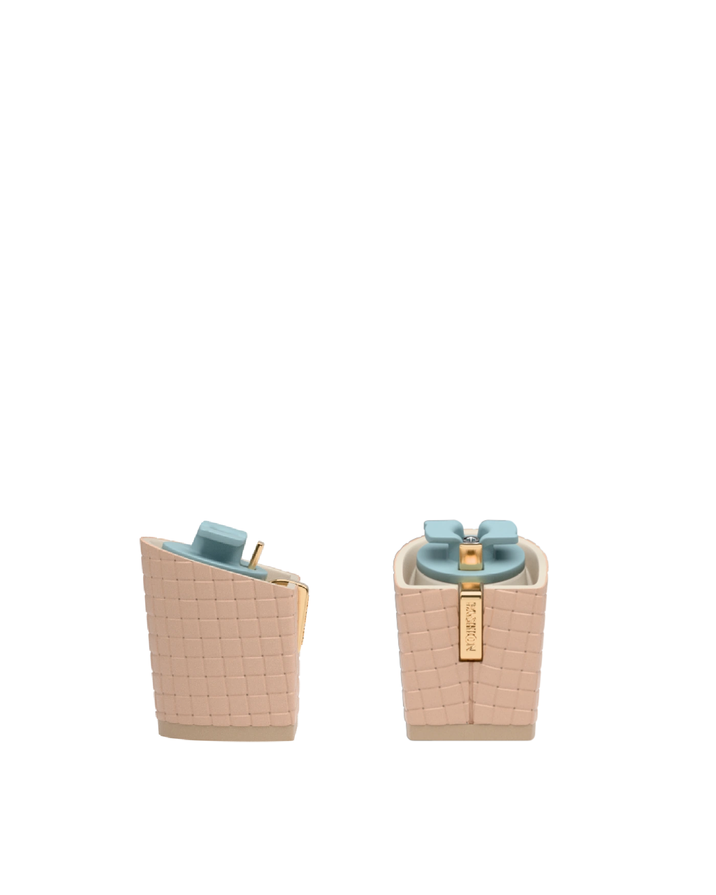 Block Heel Kit 3 Sand Woven Leather, 3-inch interchangeable block heel. Pashion convertible heels go from heel to flat and are customizable with interchangeable heel kits.