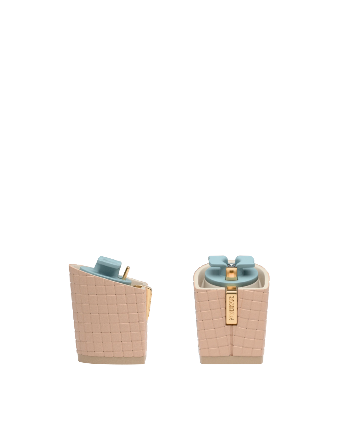 Block Heel Kit 3 Sand Woven Leather, 3-inch interchangeable block heel. Pashion convertible heels go from heel to flat and are customizable with interchangeable heel kits.