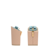 Block Heel Kit 4 Sand Woven Leather, 4-inch interchangeable block heel. Pashion convertible heels go from heel to flat and are customizable with interchangeable heel kits.