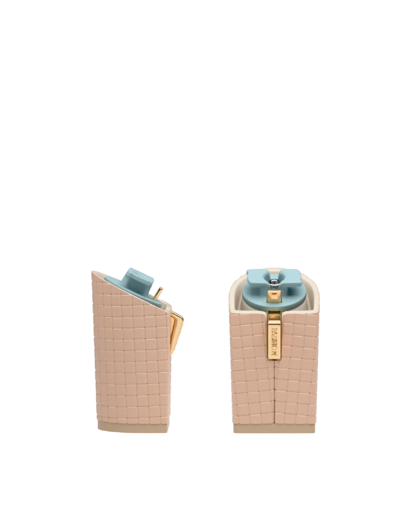 Block Heel Kit 4 Sand Woven Leather, 4-inch interchangeable block heel. Pashion convertible heels go from heel to flat and are customizable with interchangeable heel kits.