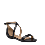 Renee Sandal - Coal Black Leather + Block Heel Kit 3 Coal Black
