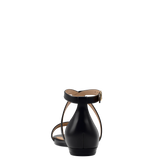 Renee Sandal - Coal Black Leather