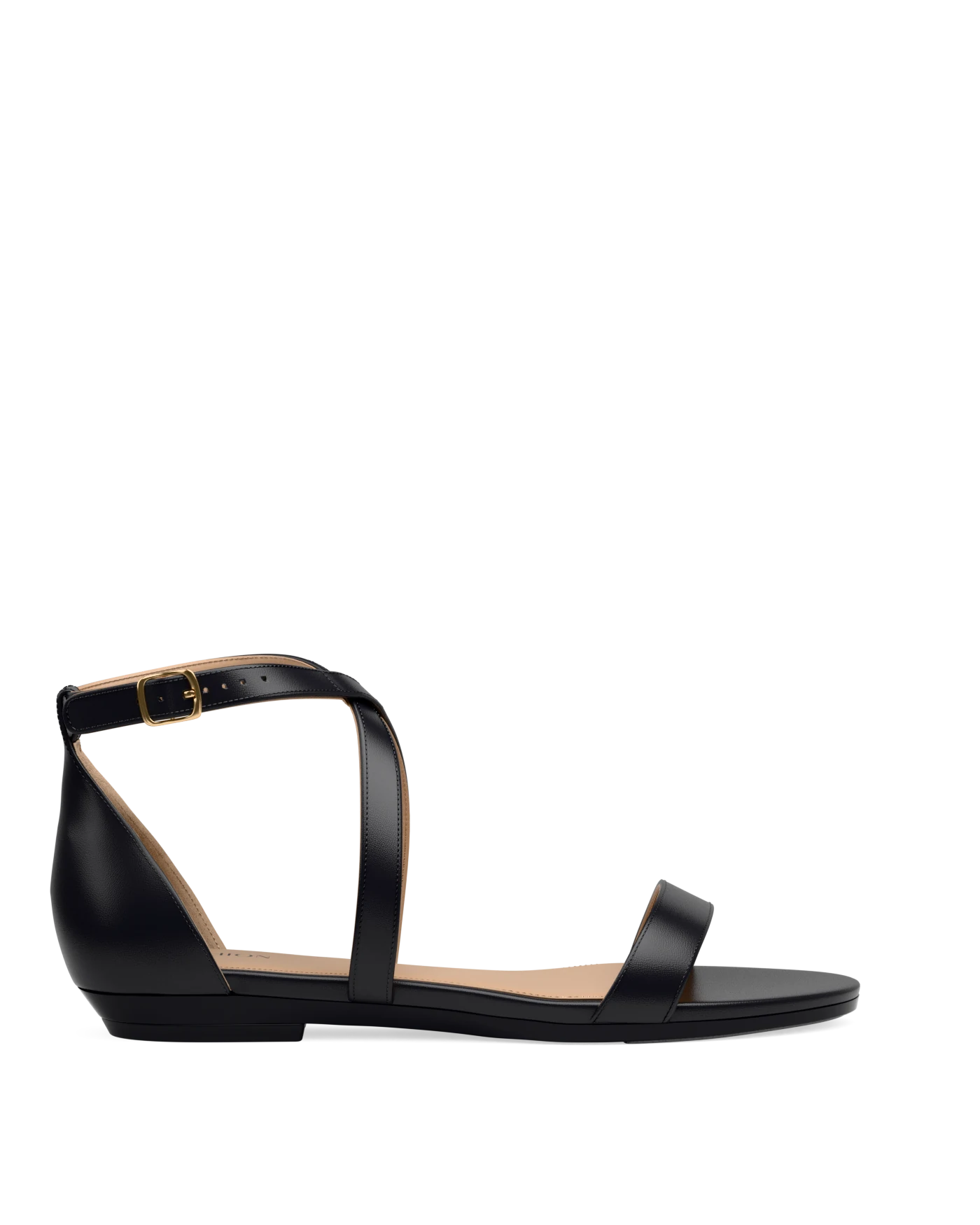 Renee Sandal - Coal Black Leather