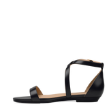 Renee Sandal - Coal Black Leather