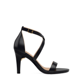Renee Sandal - Coal Black Leather + Stiletto Heel Kit 4 Coal Black