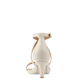 Renee Sandal - Ivory Leather 3 Stiletto