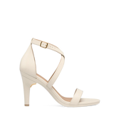 Renee Sandal - Ivory Leather 4 Stiletto