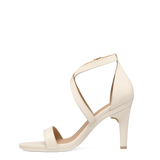 Renee Sandal - Ivory Leather 4 Stiletto