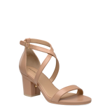 Renee Sandal - Latte Leather + Block Heel Kit 3 Latte