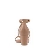 Renee Sandal - Latte Leather + Block Heel Kit 3 Latte