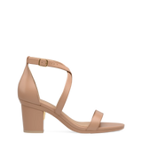 Renee Sandal - Latte Leather + Block Heel Kit 3 Latte