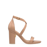 Renee Sandal - Latte Leather + Block Heel Kit 4 Latte