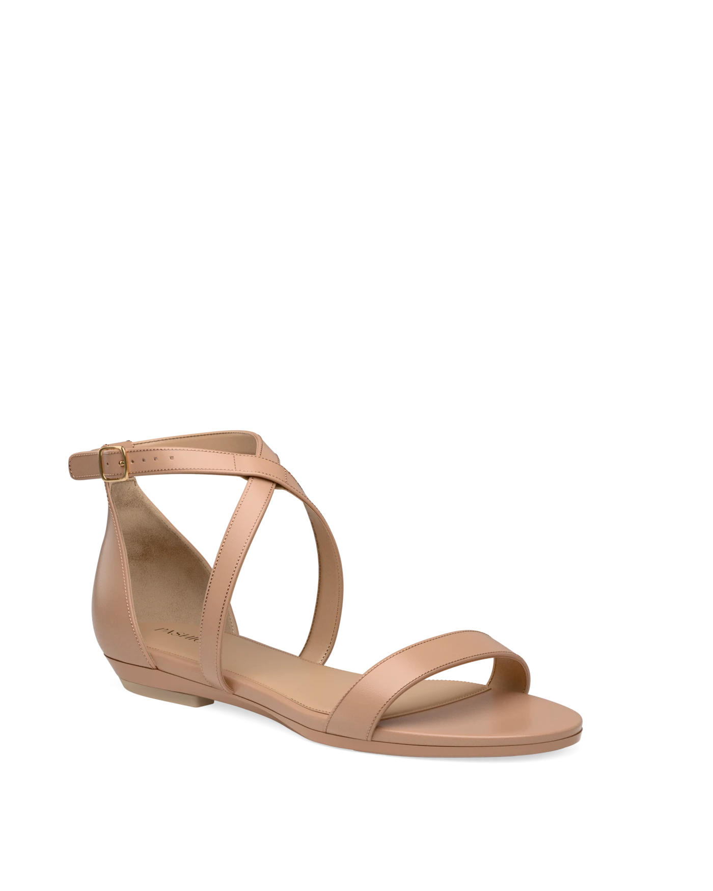 Renee Sandal - Latte Leather + Block Heel Kit 3 Latte