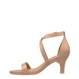Renee Sandal - Latte Leather + Stiletto Heel Kit 3 Latte