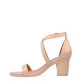 Renee Sandal - Sand Patent 3 Block - FINAL SALE