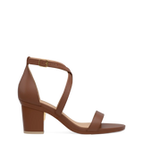 Renee Sandal - Walnut Leather 3 Block - FINAL SALE