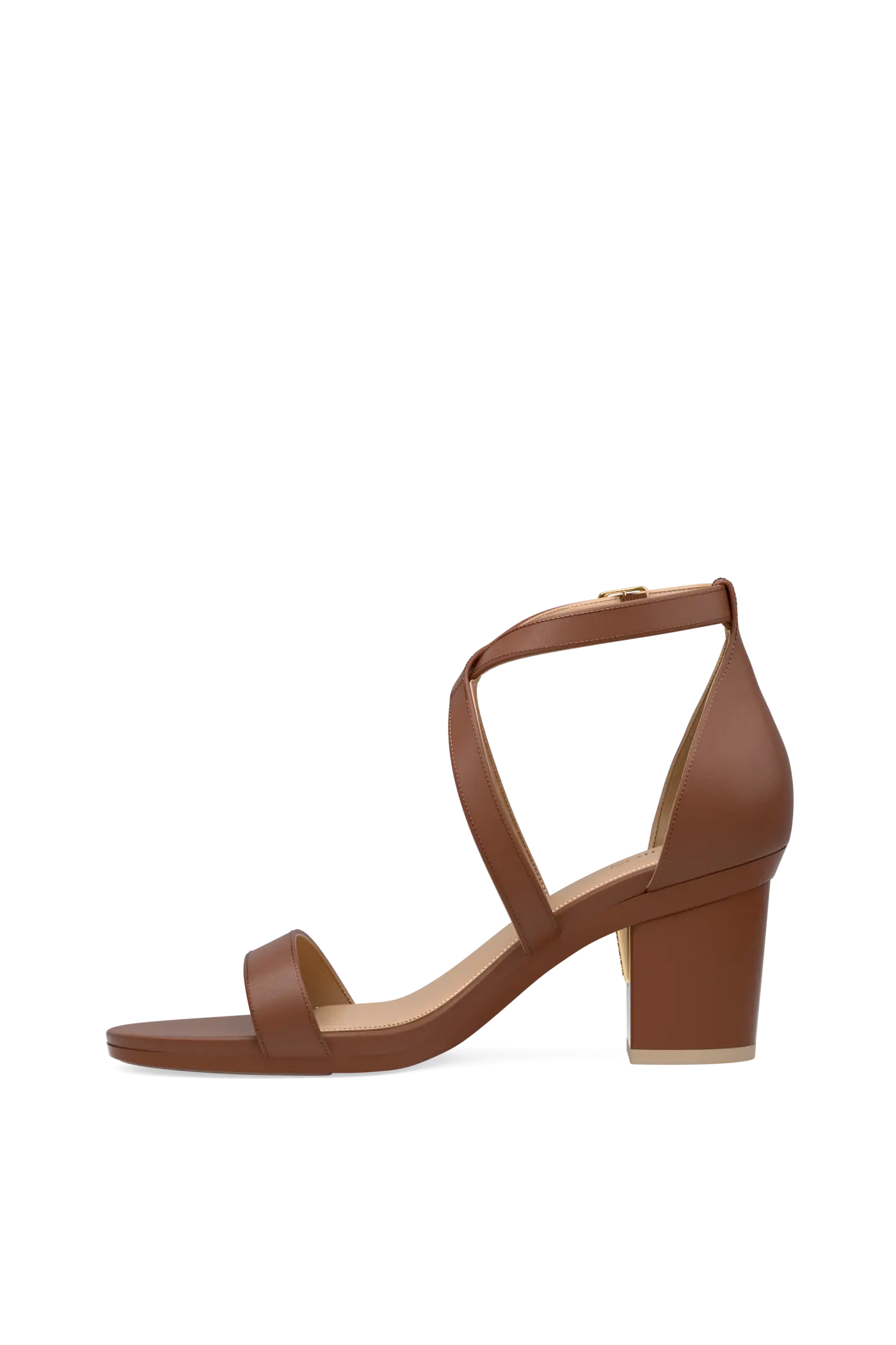 The Sandal - Walnut Leather 3 Block - FINAL SALE