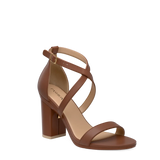 Renee Sandal - Walnut Leather 4 Block - FINAL SALE