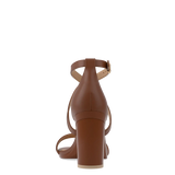 Renee Sandal - Walnut Leather 4 Block - FINAL SALE