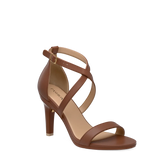 Renee Sandal - Walnut Leather 4 Stiletto - FINAL SALE