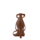 Renee Sandal - Walnut Leather 4 Stiletto - FINAL SALE