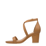 Renee Sandal - Whiskey Leather + Block Heel Kit 3 Whiskey