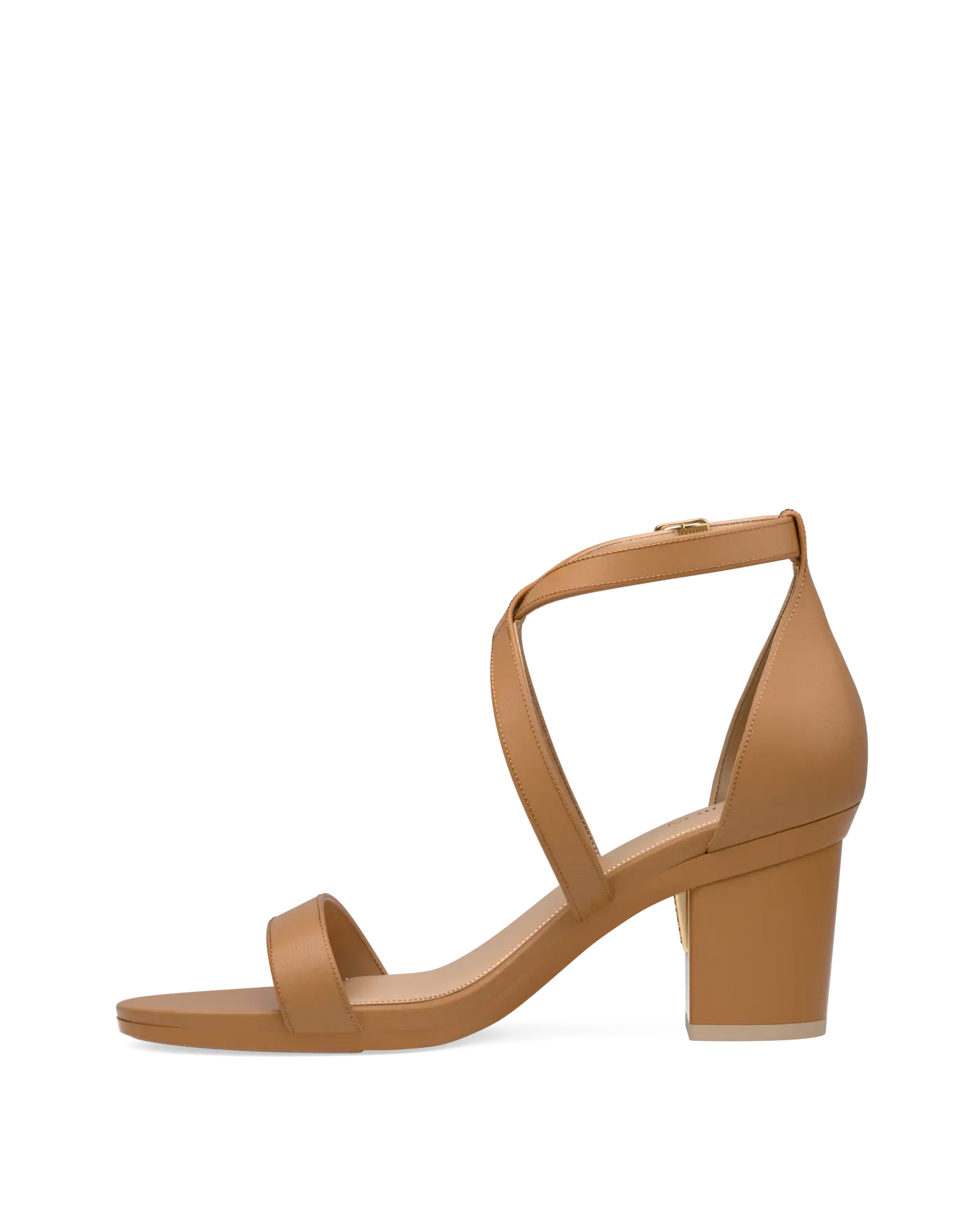 Renee Sandal - Whiskey Leather + Block Heel Kit 3 Whiskey