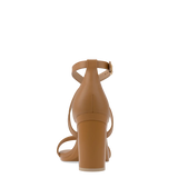 Renee Sandal - Whiskey Leather + Block Heel Kit 4 Whiskey
