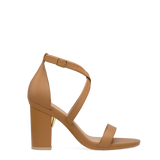 Renee Sandal - Whiskey Leather + Block Heel Kit 4 Whiskey