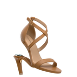 Renee Sandal - Whiskey Leather + Stiletto Heel Kit 4 Whiskey