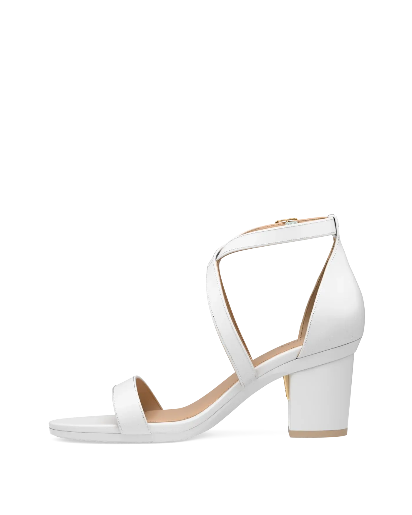 Renee Sandal - White + Block Heel Kit 3 White