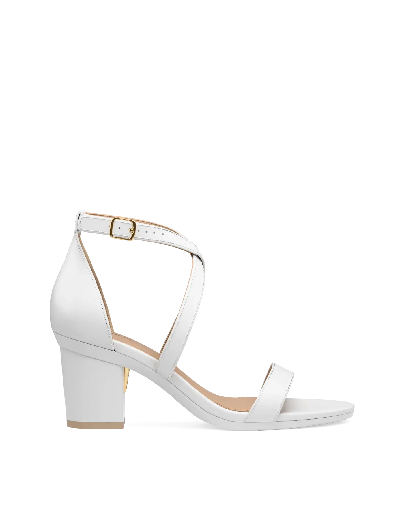 Renee Sandal - White + Block Heel Kit 3 White