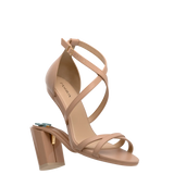 Sandy Sandal - Latte Leather 4 Block