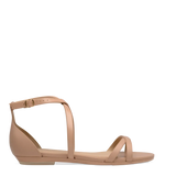 Sandy Sandal - Latte Leather Flat
