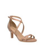 Sandy Sandal - Latte Leather 3 Stiletto