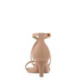 Sandy Sandal - Latte Leather 3 Stiletto