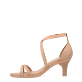 Sandy Sandal - Latte Leather 3 Stiletto