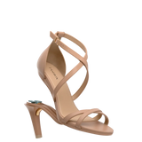 Sandy Sandal - Latte Leather 4 Stiletto