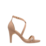 Sandy Sandal - Latte Leather 4 Stiletto