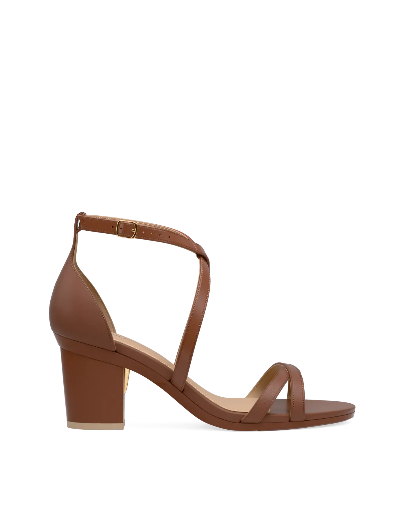 Sandy Sandal - Walnut Leather 3 Block