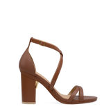 Sandy Sandal - Walnut Leather 4 Block