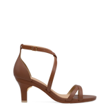 Sandy Sandal - Walnut Leather 3 Stiletto
