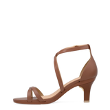 Sandy Sandal - Walnut Leather 3 Stiletto