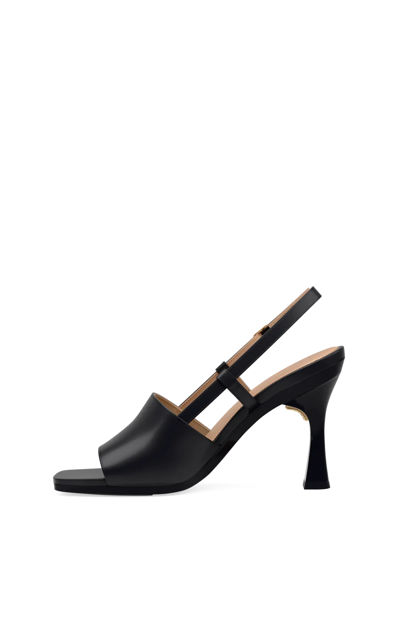 The Shae - Coal Leather 4 Flare Stiletto