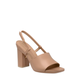 Shae Mule Sandal - Latte Leather 4 Block