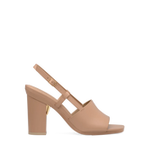 Shae Mule Sandal - Latte Leather 4 Block