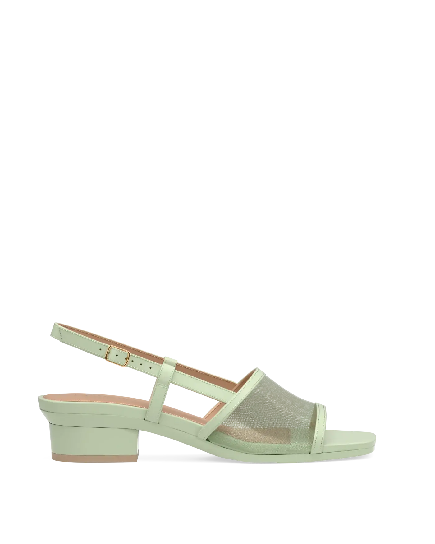 Shae Mule Sandal - Mint Mesh Flat